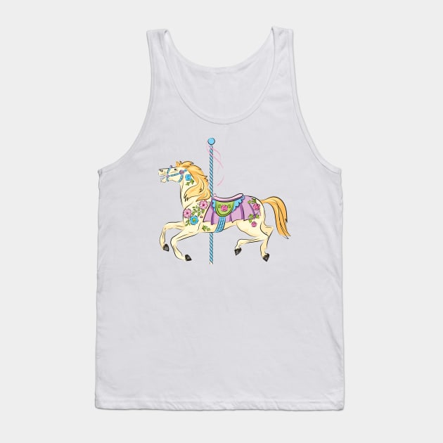 Carousel Horse Tank Top by SWON Design